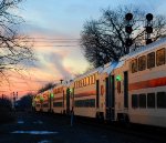 NJT Train 5528 slows for its 5:15 PM stop